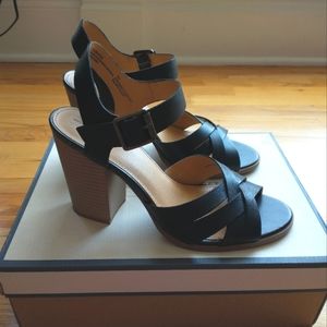 Melrose and Market leather block heels